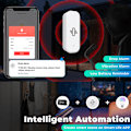 Miniatyrbillede 5 af 5: ZigBee Intelligent Vibrations- og Faldsensor Bevægelse i realtid Vibrationsalarmsensor Tuya App Fjernbetjening, lavt batteri, offline genkaldelsesfunktion