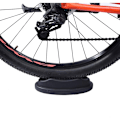Miniatyrbillede 2 af 5: Forhjulsstøtte til hometrainer, cykelhjul monterings træner forhjuls holder monteringsstøtte til indendørs cykel og motionscykel
