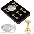 Miniatyrbild 2 av 5: Nagelkonstdisplayställ (transparent) med magnetiskt stativ och kristallbas, nagelkonstdisplayställ, nagelkonstspetsdisplayställ för nagelkonstutställningslokal