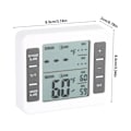 Miniatyrbillede 2 af 5: Et numerisk frysetermometer uden indendørs/udendørs temperatursensor med lydalarm