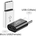 Pikkukuva 2 / 5: 2 kappaletta USB C -sovitinta, USB C - Micro USB -sovitin, tyyppi C -uros - Micro USB -naarasliitin, Micro USB - USB Type C -sovitin, P20/30 muille älypuhelimille