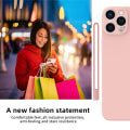 Pikkukuva 4 / 4: iPhone 14 Pro Max -silikonikotelo, ultraohut pehmeä geeli, naarmuuntumaton, mikrokuitukangasvuori, iskunkestävä kumikotelo, vaaleanpunainen [6,7 tuumaa]