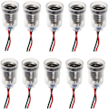 Miniatyrbillede 1 af 5: 10 stk. E10 LED gulvlampe sokkel (20 cm ledningslængde) Skruepæreholder Fatning med ledning til eksperimentelle kredsløb Tilbehør til elektriske test i hjemmet