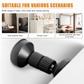 Miniatyrbillede 3 af 5: 4 stk. (sort) Anti-Shake Justerbar Gevind Senge Rammer, 42mm-110mm, Justerbar Hovedgærde Tårn til Seng, Garderobe, Sofa, Hovedgærde