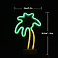 Miniatyrbild 3 av 4: Neonljusskylt, LED-kokosnötsträd nattljusskyltar, neon USB/batteridriven väggdekor för festfödelsedag, barnrum, bröllop,