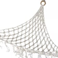 Miniatyrbilde 3 av 3: Hampnett for leker, hengende oppbevaringsnett for lekeoppbevaringspose, teddybjørn for barnerom (110 x 86 x 86 cm)