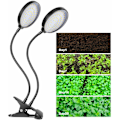 Miniatyrbillede 3 af 5: LED LEVE LA LUMIER A FULL SPECTL Fuld Spektrum Hvidt Lys 4/8/12 Timer 5 Lysstyrke Niveauer Clip Plantevækstlys til indendørs planter SUNLIK