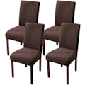 Miniatyrbillede 1 af 5: 4 stk. ternet jacquard stolebende universal universal stolebende
