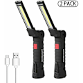 Miniatyrbillede 1 af 5: LED arbejdslampe LED LED WORK LED LED LED LAD LED Genopladelig LED Inspektionslampe Magnetisk Base 5 Tilstande Til Garage, Camping, Lille, 2 værelser, 2 værelser