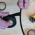 Miniatyrbilde 5 av 5: Elektrisk isolasjonstape, 10 stk, svart, for stropping og feste av elektriske kabler til ruller, PVC termisk isolasjon for bilreparasjon, sykkel, DIY