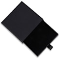 Miniatyrbild 1 av 4: 2 stycken smyckespresentförpackning smyckesdisplayfodral presentaskar 9 9 9 1,7 cm / 3,5 0,6 tum Liten presentask kragöglor förvaring förvaring-svart