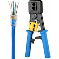 Miniatyrbilde 1 av 5: RJ45 krympeverktøy for RJ45 / RJ12 standardkontakter og terminaler