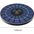 Miniatyrbillede 5 af 5: Oxygenpumpe til solcelledamlufter med luftslange og stenbobler flydende vand iltgenerator springvand springvand springvand badeværelse sort cirkulerer
