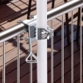 Miniatyrbillede 3 af 5: 2X Parasolholder - Parasolholder til altanrækværk eller bord - Parasolholder til altan og terrasse (Ø 19-32mm - 02 stk.)