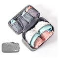 Miniatyrbild 1 av 4: Förvaringsväska - Portabel Reseförvaringsorganisatör Vattentät underkläder Båt Strumpor Chaussetes Väska USB-fodral (Grå)
