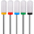 Miniatyrbild 1 av 5: (5 stycken) 3/32 tum keramisk nagelborr set för akrylnaglar manikyr pedikyr hem salong