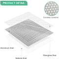 Miniatyrbild 3 av 5: Väggreparationspatch 2 stycken 8x8 tum Fiberglas Aluminium Självhäftande Gipsreparationspatch med Skrapsverktyg för att Fixa Hål Sprickor