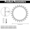 Miniatyrbilde 2 av 5: Pigger i rustfritt stål, 2 stk. pigger for Bosch Indego Xs 300 M700 S 500 M+700 S+500 med 12 M4 flat hodeskrue for forbedret trekkraft for robotgressklipper