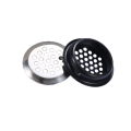 Miniatyrbillede 3 af 5: 8 stk. Sorte runde ventilationsgitre i rustfrit stål - Runde ventilationsgitre i rustfrit stål - 10 stk. Sorte ventilationsgitre