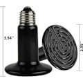 Miniatyrbillede 5 af 5: 75W 220V Reptil Varmelampe, Infrarød Vandtæt Keramisk Varmelampe E27 Keramisk Varmelampe til Reptil Amfibie