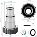 Pikkukuva 2 / 5: 2 Korvaava allasletkuadapteri Intex A -pumpulle, 32 mm ja 38 mm letkuliitin