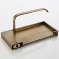 Miniatyrbillede 4 af 5: WC-papirholder i antik stil med kvalitetsmessing opbevaringsplads, ideel til smartphone, multifunktionel til badeværelse med et smukt design.