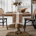 Miniatyrbilde 4 av 5: Bordløper, håndvevd bomulls bordløper, Løperbord Boho Heklet Bord, Retro Bryllupsstil Dekor, 30x180mm