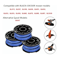 Pikkukuva 4 / 5: Black+Decker Varaosakelat, 3 kpl - Reunaleikkureille, Plus Automatic Reflex -kela, 3 x 12 m nailonlankaa, langan ⌀1,5 mm, a6441x3-xj sininen