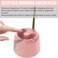 Miniatyrbilde 2 av 5: Barne-LED-skrivebordslampe (rosa), USB-oppladbar blomsterfugl-bordlampe, leselampe med justerbart lys og berøringssensor, soveromsdekorasjonslampe