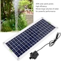 Pikkukuva 4 / 5: Aurinkosuihkulähdepumppusarja, 30W 12V 800L/H Polysilicon aurinkopaneelivesipumppu lintukylpyyn, kalalammikkoon, puutarhaan