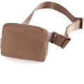 Miniatyrbillede 1 af 5: (Brun) Unisex mini fanny pack med justerbare stropper til træning, løb, rejser, vandreture.