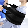 Miniatyrbillede 1 af 5: Patient Transfer Bælte, 45cm, til sikker overførsel i seng, bil, kørestol, seng til handicappede, ældre, tilskadekomne (sort)