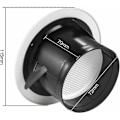 Pikkukuva 2 / 5: 75 mm:n ilmasäleikkö suojaritilällä - ABS, ilmanpoisto uuteen sisäilmajärjestelmään (Ø75 mm)