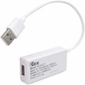 Miniatyrbillede 2 af 5: Hvid hale LCD baggrundsbelysning LCD digitalt display USB amperemeter voltmeter opladningskapacitetsdetekteringstabeldetektor