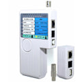 Miniatyrbilde 1 av 5: RJ11 RJ45 USB BNC Nettverkskabeltester for UTP STP LAN-kabel Tracer