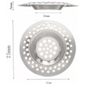 Miniatyrbillede 3 af 5: Filter Rustfrit stål 4 Stykker Rustfrit stål Filter Rustfrit stål Lavabo Stål Filter Køkkenvask Bonde Bonde Avabo Til Køkken Og Badeværelse D