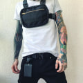 Pikkukuva 4 / 5: Musta miesten ja naisten rintarepun laukku Hip Hop Streetwear vyölaukku Säädettävät rintarepun laukut Fanny Pack