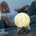 Miniatyrbilde 4 av 5: Lampe - Månelampe 15 cm / Nattlampe - Månelampe - Justerbare farger Multi-Color