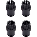 Miniatyrbilde 1 av 4: Sett med 4 runde reservebørster for damprenser Karcher SC1 SC3 SC4 SC5 SC7 Noir