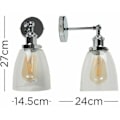 Miniatyrbillede 4 af 4: 1 x 21036 Ezrah CRME WL m/høj kuplet GLS-skærm