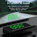Miniatyrbild 2 av 5: Head Up Display för bilar, HUD, kan monteras på vindrutan, Head Up Display för bilens vindruta, GPS-hastighetsmätare,