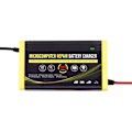 Miniatyrbillede 3 af 5: Because Batterioplader, 12V 6a Intelligent Reparationsopladning til Motorcykler, Biler, SUV'er, Tørbatterier, Vandbatterier, Blybatterier EU Stik