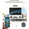 Pikkukuva 2 / 5: Auton Bluetooth AUX -sovitin, auton langaton Bluetooth 5.0 -vastaanotin, kuulokkeet, handsfree-puhelut, kaksoisyhteys, 16 tunnin toistoaika, yksi koko