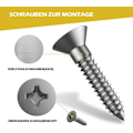 Miniatyrbilde 5 av 5: Hjuldiameter: 205mm - Premium rustfrie stålspikes til Worx Landroid Model S/M plæneklipper 2mm tykkelse forbedret trækkraft - poleret afgratning