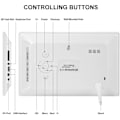 Miniatyrbilde 3 av 5: Digital kalender dag klokke fotoramme (9-tommers svart) - Automatisk dimming display, stor digital klokke for synshemmede, med ikke forkortet dag og