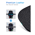 Miniatyrbilde 3 av 4: Trådløs mobillader - Lær, slank - Bærbar hurtiglading firkant - For iPhone, Samsung, Huawei og andre Qi-telefoner