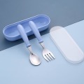Miniatyrbilde 2 av 4: Gaffler og skjeer, rustfritt stål babybestikk