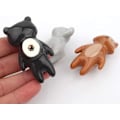 Miniatyrbilde 5 av 5: 5 Pakke Søte Dyreknapper Barn Keramiske Knapper, Skap Knapper Håndtak Barnerom Møbler Knapper Skuff Skap Dyreknapp Skuff Skap Skap Knapper