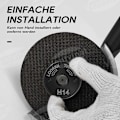 Miniatyrbillede 5 af 5: Hurtigspændemøtrik SDS Clic M14, til alle vinkelslibere AEG, Black  Decker, Dewalt, Flex, Hitachi, Metabo, Makita, etc. (1 spændemøtrik), sort