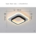 Miniatyrbillede 3 af 5: LED loftslampe, 22W firkantet loftslampe, 3500K loftslampe, egnet til badeværelse, stue, soveværelse, køkken, gang (trefarvet belysning)